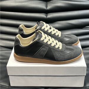 Maison Martin Margiela Gray and Cream Sneakers